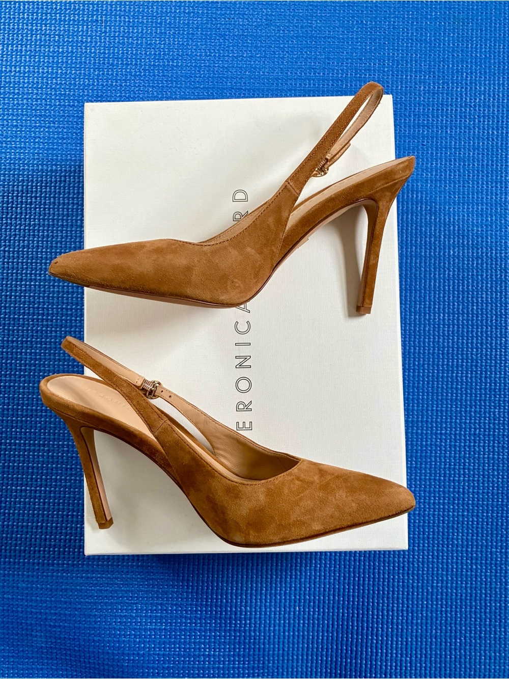Veronica Beard Lisa Sling Pumps in Latte